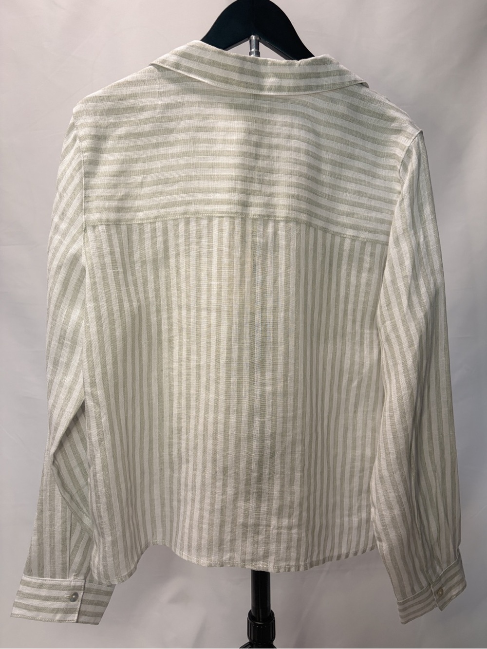 NWT Rachel Zoe 100% Linen Striped Shirt—Size L - Picture 7 of 7